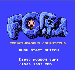 FC Genjin - Freakthoropus Computerus Title Screen